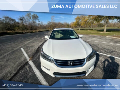 2015 Honda Accord for sale at Zuma Automotive Sales LLC in Celina OH