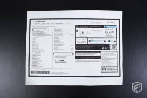 2018 Dodge Challenger SRT Demon