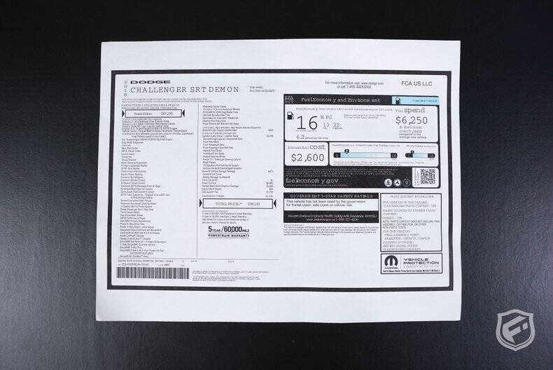 2018 Dodge Challenger SRT Demon