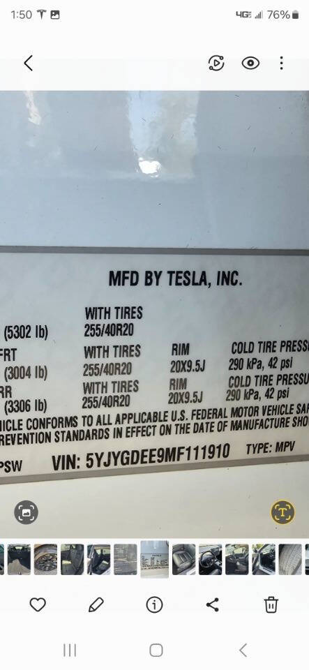 2021 Tesla Model Y for sale at Thompson Car and Truck in Baptistown, NJ