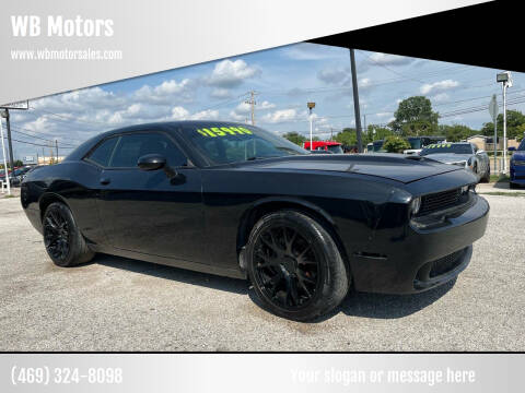 2016 Dodge Challenger for sale at WB Motors in Lewisville TX