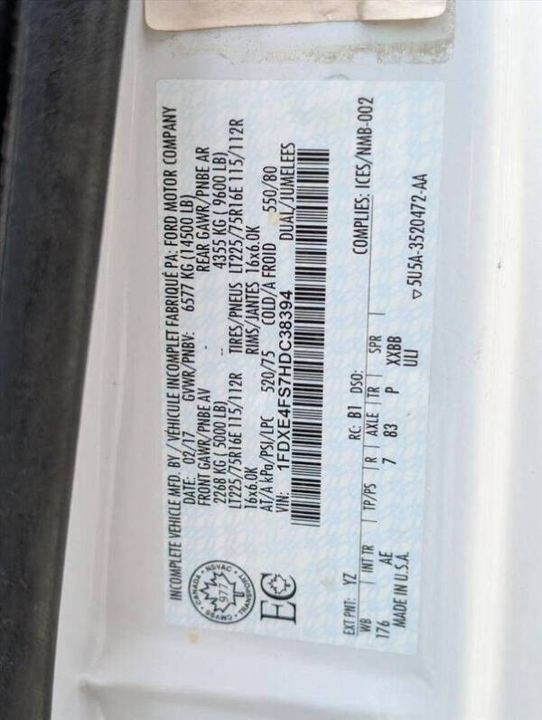 2017 Ford E-Series E-450 SD