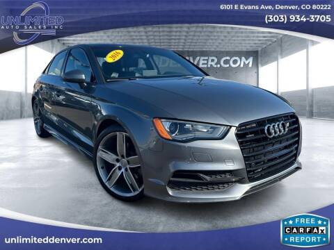 2016 Audi A3 for sale at Unlimited Auto Sales in Denver CO