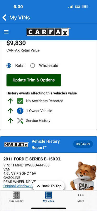 2011 Ford E-Series E-150 XL