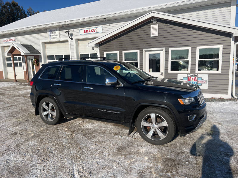 2016 Jeep Grand Cherokee for sale at M&A Auto in Newport VT