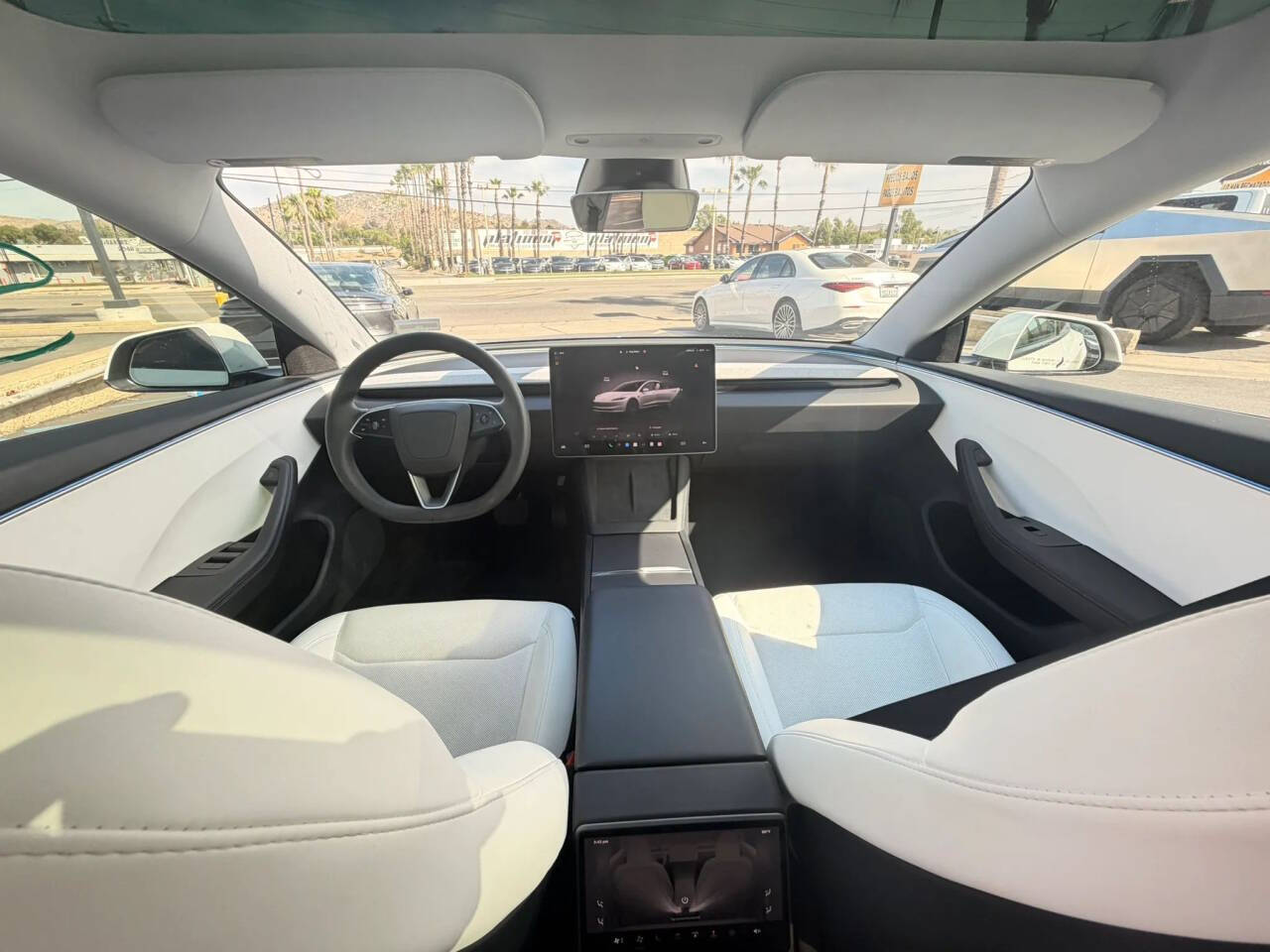 White 2025 Tesla Model 3 Long Range Long Range 4dr Fastback 23