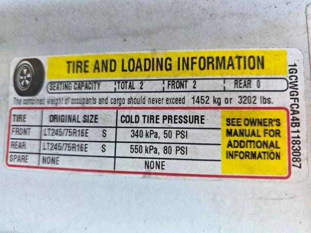 2011 Chevrolet Express 2500