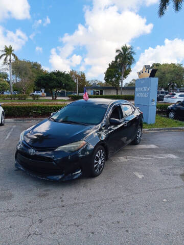 2018 Toyota Corolla for sale at ROYALTON MOTORS in Plantation FL