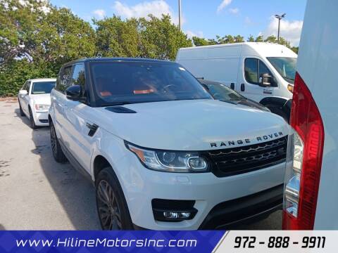 2017 Land Rover Range Rover Sport for sale at HILINE MOTORS in Plano TX