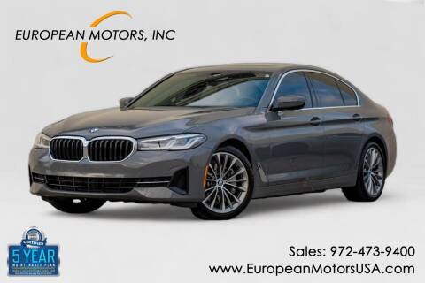 2022 BMW 5 Series for sale at European Motors Inc in Plano TX