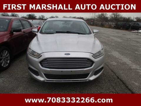 2013 Ford Fusion for sale at First Marshall Auto Auction in Harvey IL