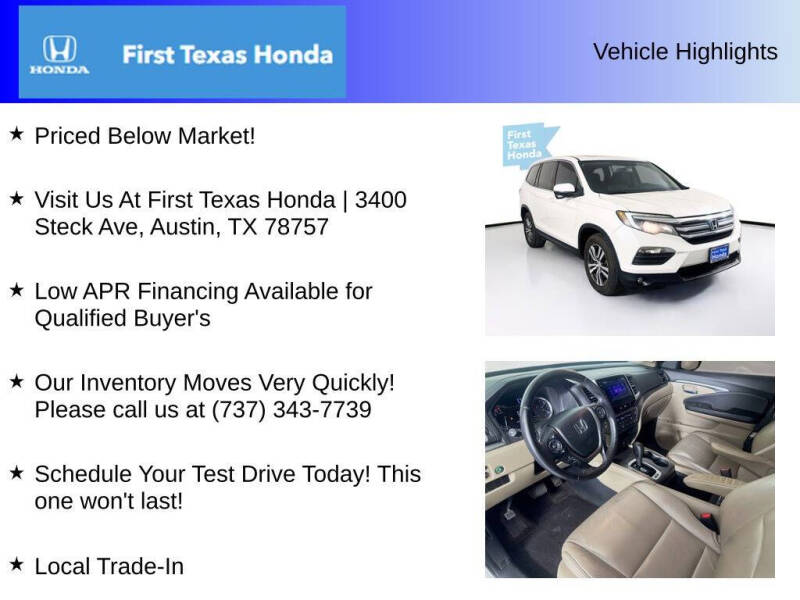 2016 Honda Pilot EX-L