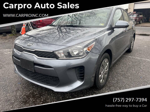 2019 Kia Rio for sale at Carpro Auto Sales in Chesapeake VA