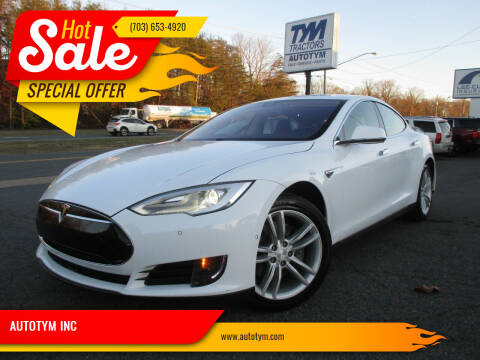 2014 Tesla Model S for sale at AUTOTYM INC. in Fredericksburg VA