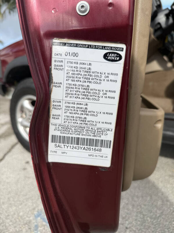 2000 Land Rover Discovery Series II