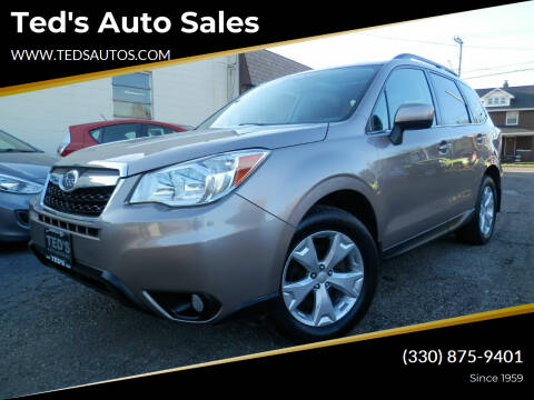 2015 Subaru Forester for sale at Ted's Auto Sales in Louisville OH
