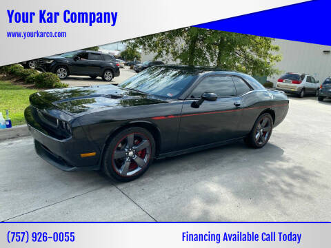 2014 Dodge Challenger for sale at Your Kar Company in Norfolk VA