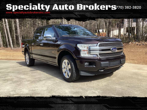 2018 Ford F-150 for sale at Specialty Auto Brokers in Cartersville GA