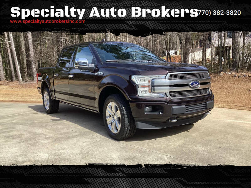 2018 Ford F-150 for sale at Specialty Auto Brokers in Cartersville GA