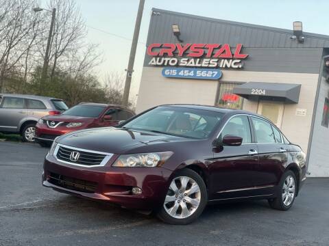 2010 Honda Accord for sale at Crystal Auto Sales Inc in Nashville TN