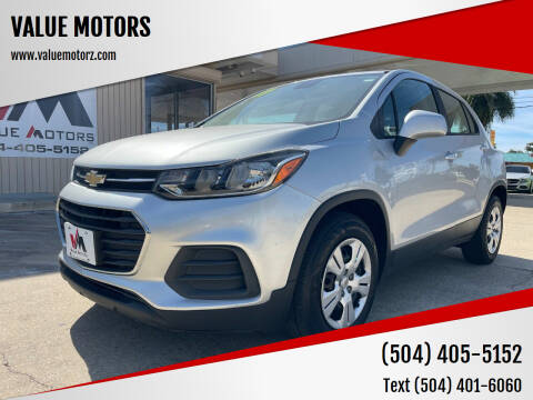 2017 Chevrolet Trax for sale at VALUE MOTORS in Kenner LA