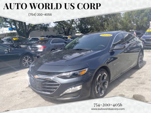 2020 Chevrolet Malibu for sale at Auto World US Corp in Plantation FL