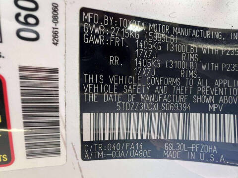 2020 Toyota Sienna L 7-Passenger