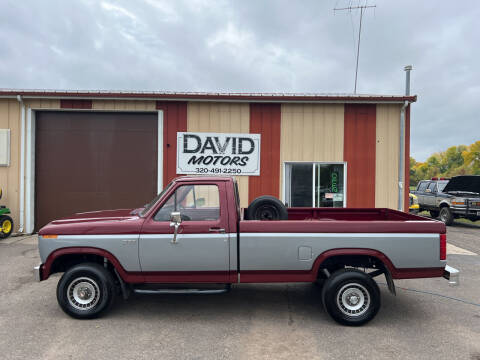 1983 Ford F-150 for sale at DAVID MOTORS LLC in Grey Eagle MN