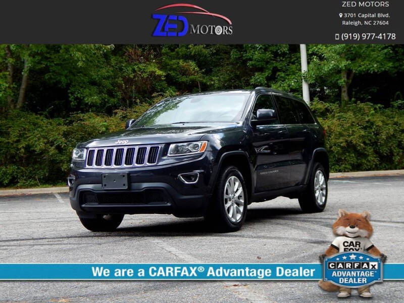 2015 Jeep Grand Cherokee for sale at Zed Motors in Raleigh NC