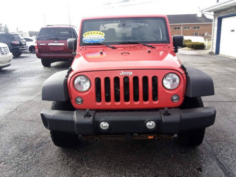 2015 Jeep Wrangler for sale at Tonys Auto Sales Inc in Wheatfield IN