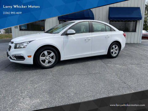2015 Chevrolet Cruze for sale at Larry Whicker Motors in Kernersville NC