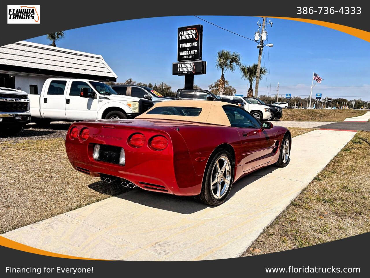 Red 2002 Chevrolet Corvette Base Convertible 2dr Convertible 2
