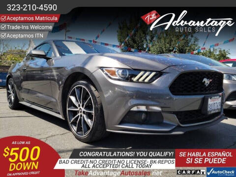 2015 Ford Mustang for sale at ADVANTAGE AUTO SALES INC in Bell CA