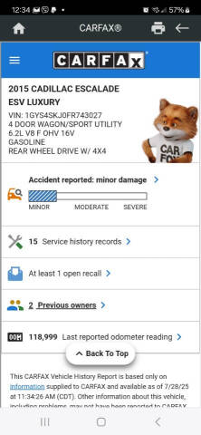 2015 Cadillac Escalade ESV Luxury