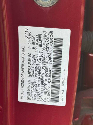 2018 Honda Accord Touring