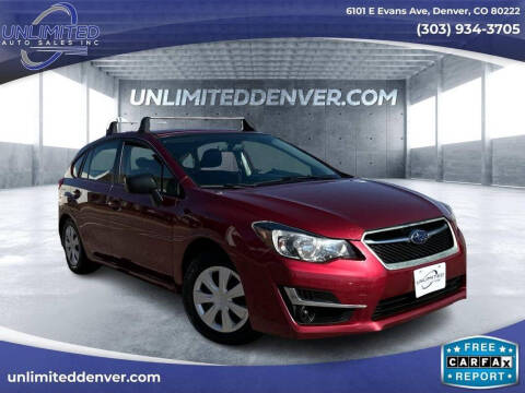 2015 Subaru Impreza for sale at Unlimited Auto Sales in Denver CO