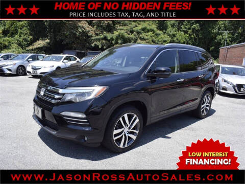 2016 Honda Pilot for sale at Jason Ross Auto Sales in Burlington NC