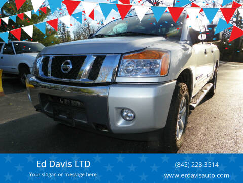 2013 Nissan Titan for sale at Ed Davis LTD in Poughquag NY