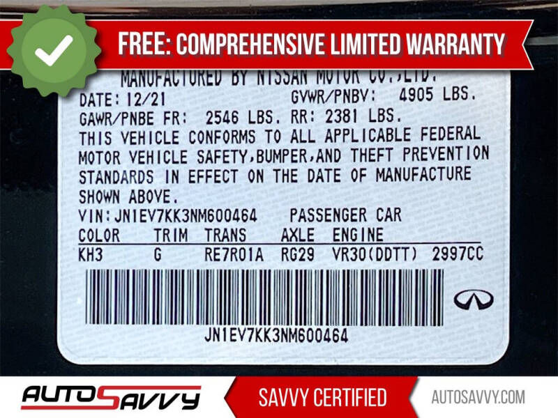 2022 Infiniti Q60 3.0T Luxe