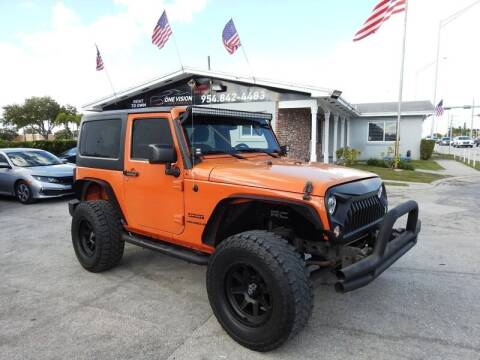 2015 Jeep Wrangler for sale at One Vision Auto in Hollywood FL