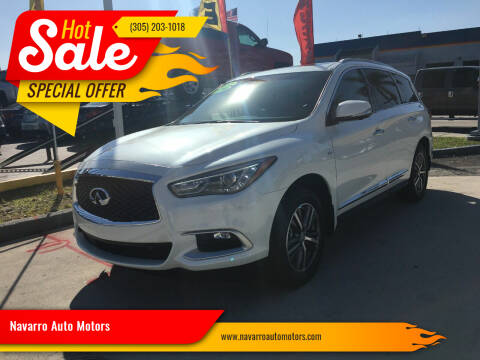 2016 Infiniti QX60 for sale at Navarro Auto Motors in Hialeah FL