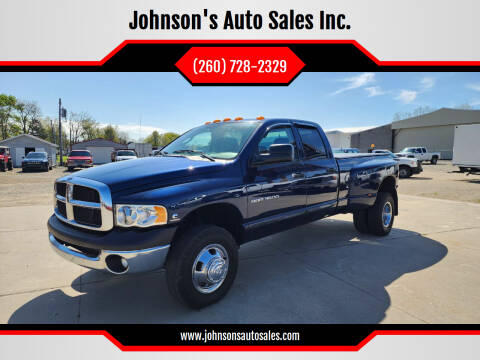 2005 Dodge Ram 3500 for sale at Johnson's Auto Sales Inc. in Decatur IN