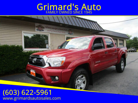2013 Toyota Tacoma for sale at Grimard's Auto in Hooksett NH