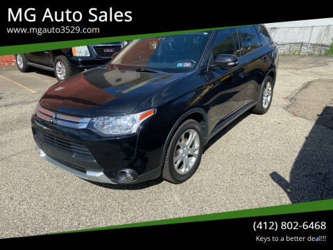 2015 Mitsubishi Outlander for sale at MG Auto Sales in Pittsburgh PA