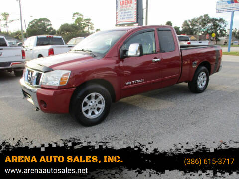 2005 Nissan Titan for sale at ARENA AUTO SALES,  INC. in Holly Hill FL