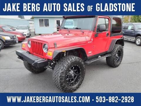 2006 Jeep Wrangler for sale at Jake Berg Auto Sales in Gladstone OR
