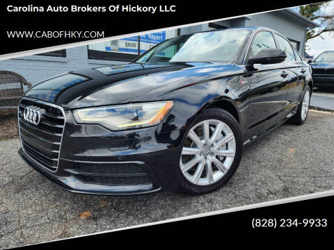 2013 Audi A6 for sale at Carolina Auto Brokers of Hickory LLC in Newton NC