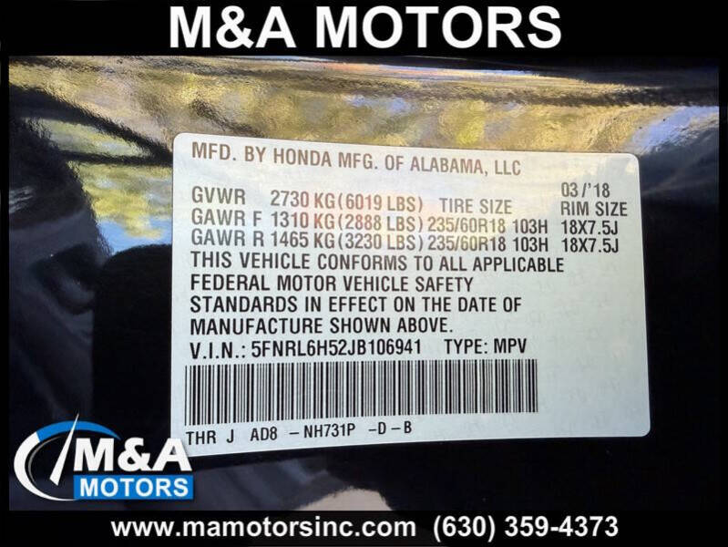 2018 Honda Odyssey EX