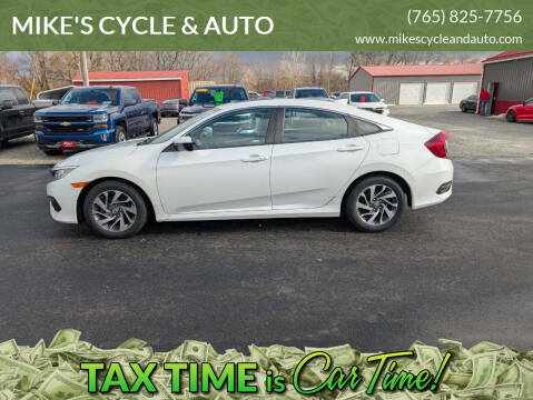 2018 Honda Civic for sale at MIKE'S CYCLE & AUTO in Connersville IN