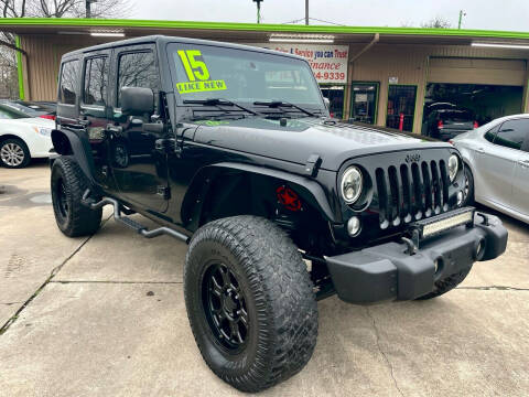 2015 Jeep Wrangler Unlimited for sale at US Auto Group in South Houston TX